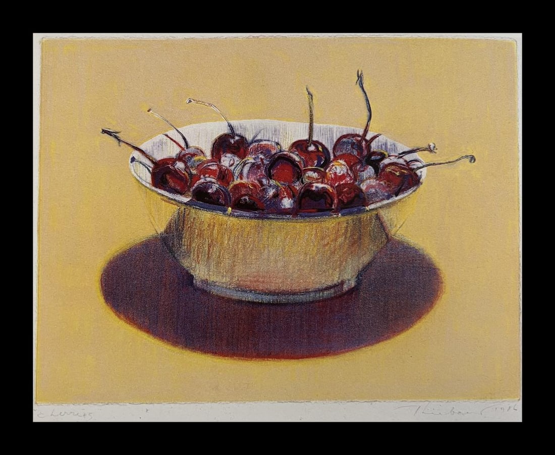 Wayne Thiebaud, Cherries, 1986, Plate Signed, Dated & Titled (1 of 1)