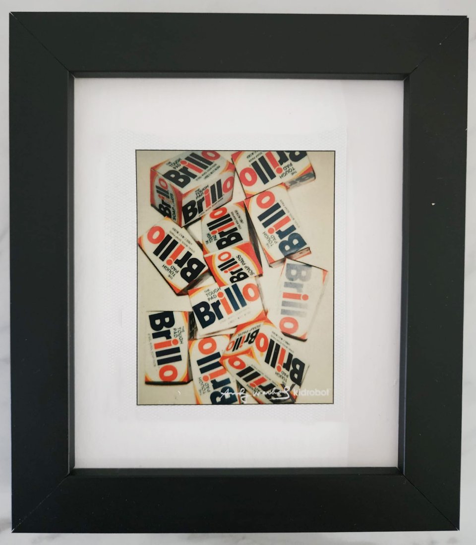 After Andy Warhol 'Brillo' 1979, Framed Estate polaroid (1 of 1)