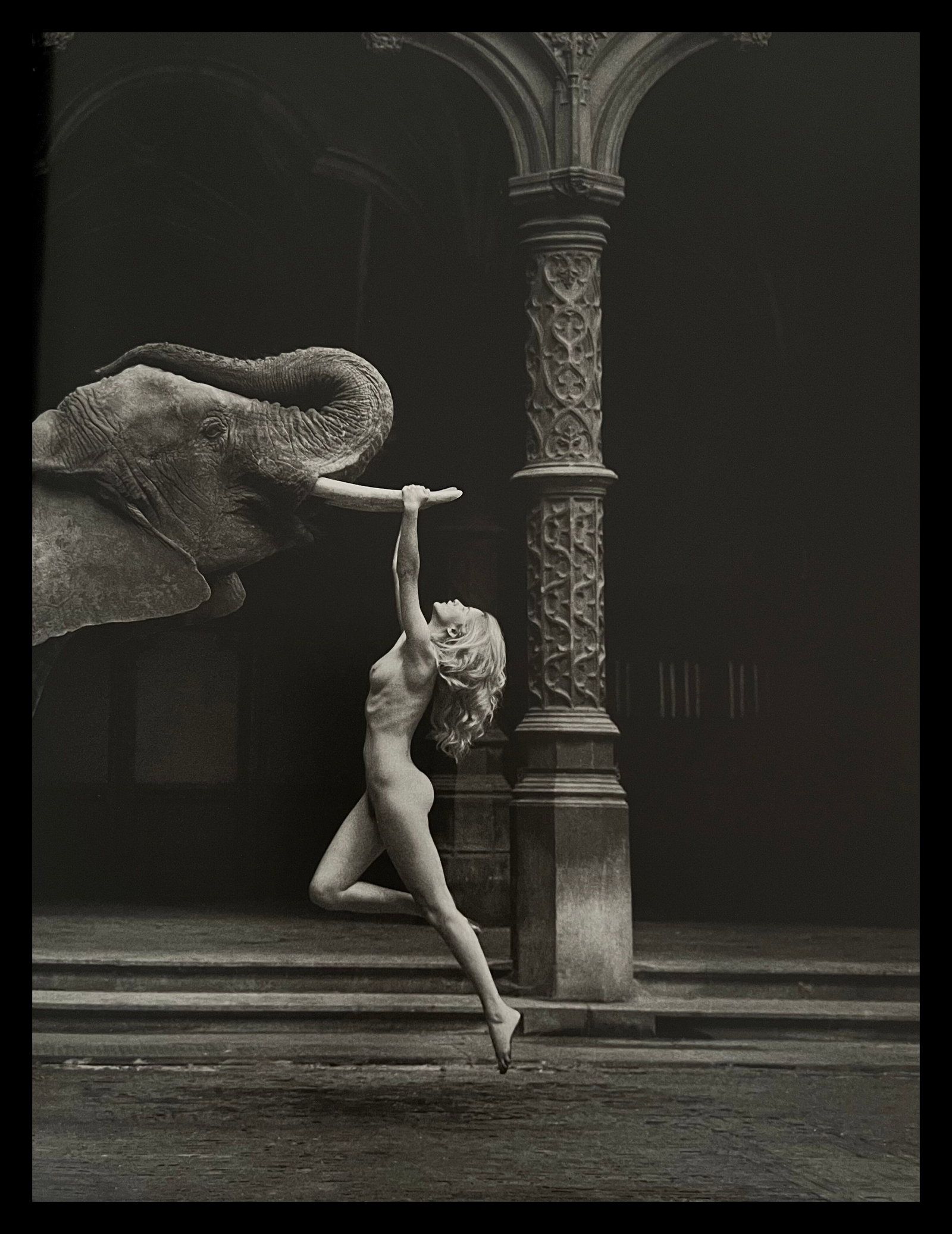 Marc Lagrange, Tusk, 2000's: Photographer: Marc Lagrange was a Belgian photographer known for his nude portraits of female figures. Lagrange created dream-like and fantastical narrative pictures populated by beautiful nudes that
