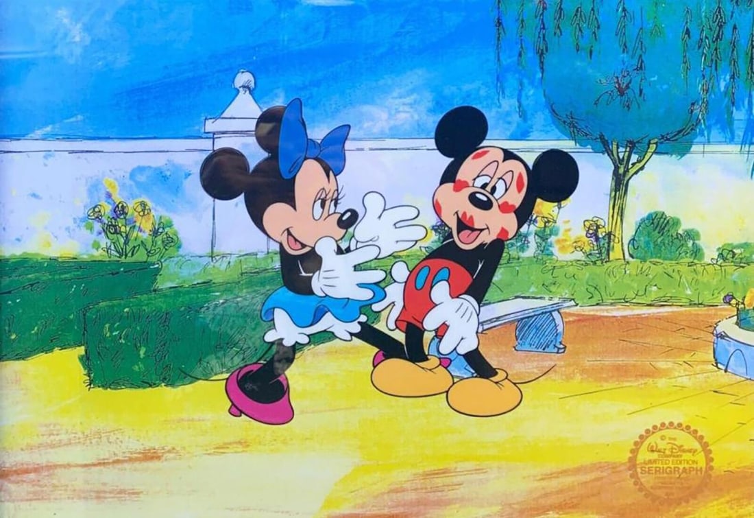 DISNEY MICKEY MINNIE MOUSE SURPRISE PARTY LTD EDITION SERICEL (1 of 1)