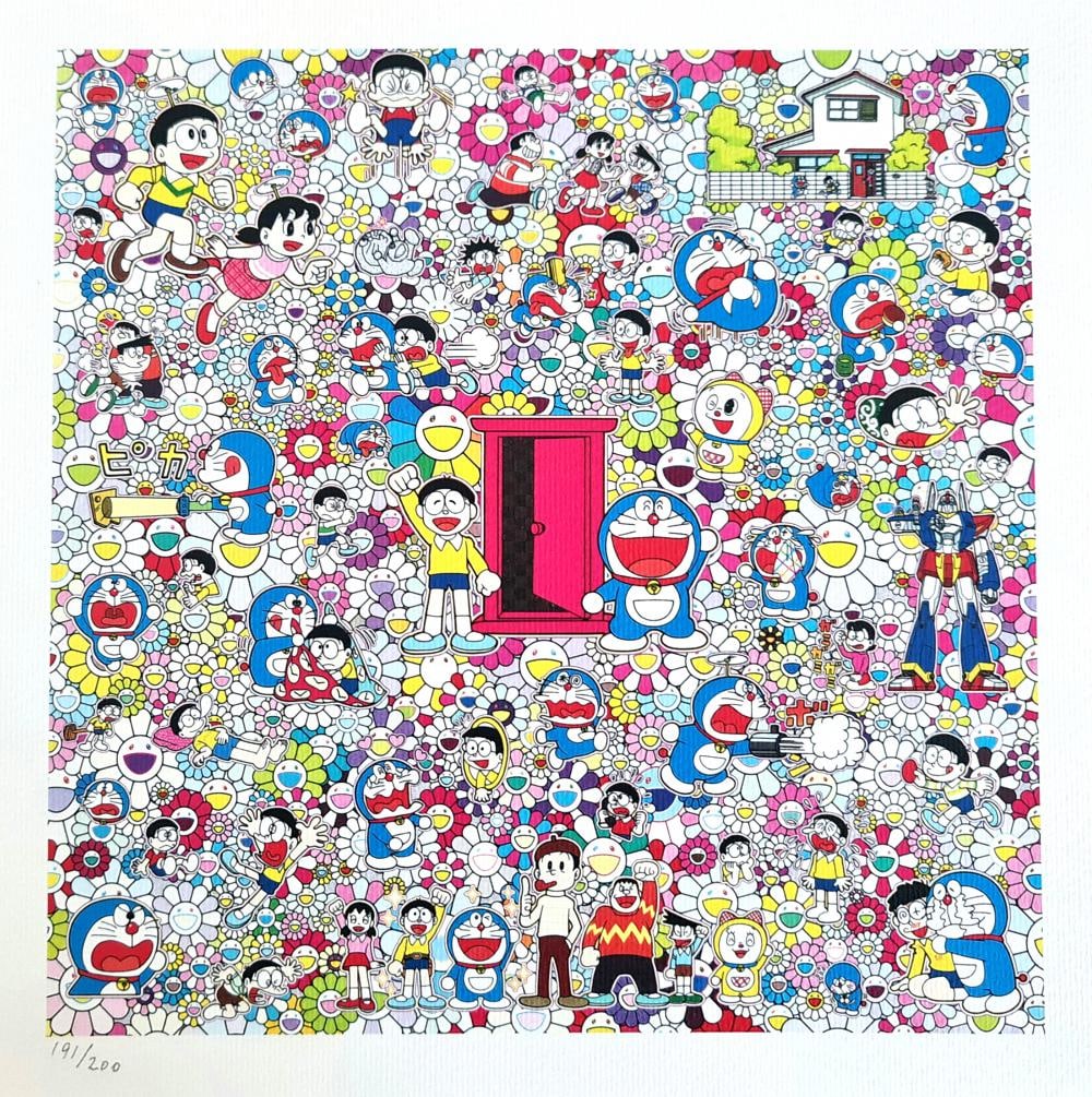 Takashi Murakami 'Doors everywhere and a Very Good Day' 2020, Limited Edition lithograph (1 of 2)