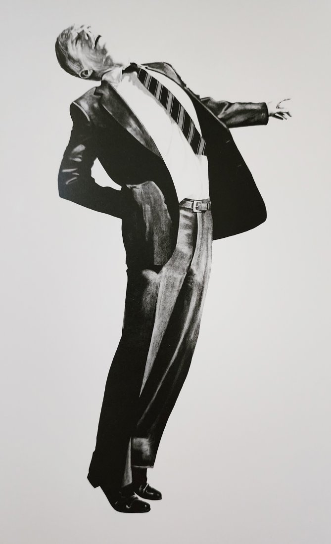 Robert Longo, Untitled from 'Man in the cities - 1980': Robert Longo Untitled from 'Man in the cities' 1980 from Vintage portfolio catalogue printed in Japan 1986 Offset Lithograph paper size: 12 x 8 inches Matted: 20 x 16 inches Condition Grade: Extra Fin