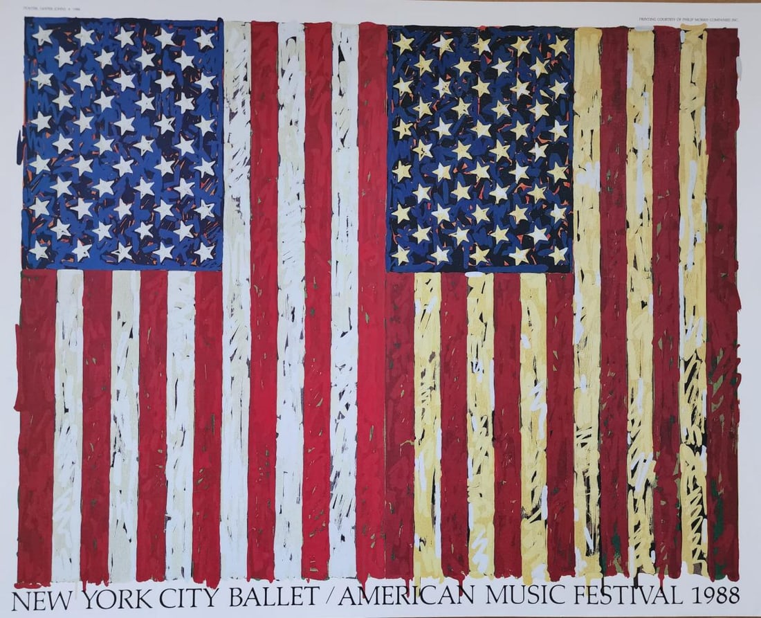 Jasper Johns new york city ballet 1988 lithograph (1 of 3)