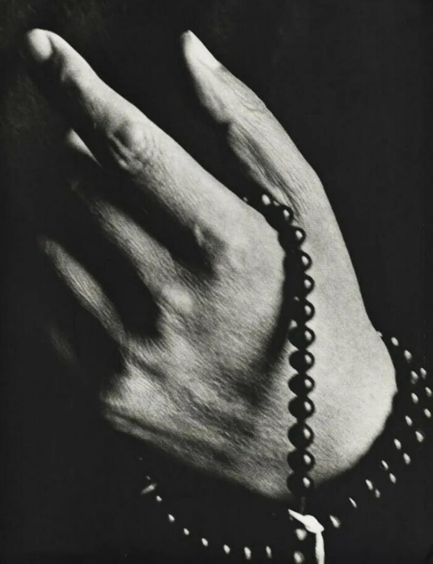 Herb Ritts, DALAI LAMA Spiritual Hand, 1987: Photographer: Herbert "Herb" Ritts (American, 1952 - 2002) - renowned fashion, art and celebrity photographer. Title: DALAI LAMA Spiritual Hand Date Of Negative: 1987 Type Of Print: Fine Duotone Photo