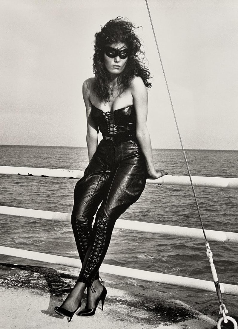 Helmut Newton, Masked Female Fashion Sea, 1980: Photographer: Helmut Newton (Germany, 1920 - 2004) - best known for his erotically charged highly stylized images, Helmut Newton was one of the most influential fashion photographers of all time. Titl