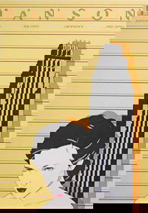 Patrick Nagel "Hanson - 1980" Screenprint Signed & Numbered (Framed): Patrick Nagel "Hanson" Limited Edition Print: Serigraph on Paper Size : 25x17 in | 64x43 cm Framed : 35x27 in | 89x69 cm Edition: 225/250 Year: 1980 Hand SignedLower Left in Pencil Condition: Excellen