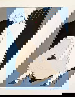 Patrick Nagel, from the The Playboy Portfolio I, 1986 Signed and Numbered #1: Description Patrick Nagel "Playboy Porfolio II" Serigraph Publication date- 1986 Edition- Edition of 1250 pieces signed and numbered Print measures 20 x 16 Inches Estate signed by Jennifer Nagel. Cond