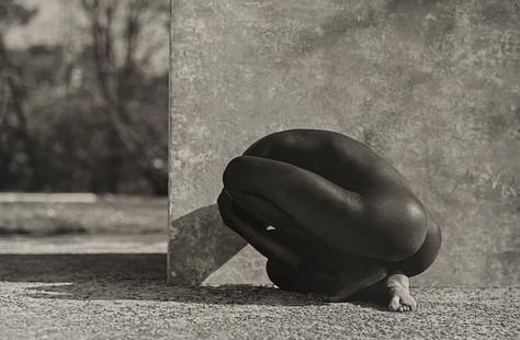 Marc Lagrange, The Weeping Warrior, 2000's: Photographer: Marc Lagrange was a Belgian photographer known for his nude portraits of female figures. Lagrange created dream-like and fantastical narrative pictures populated by beautiful nudes that