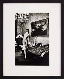 Helmut Newtom, Jenny Capitain, Pension Florian, Berlin - 1977, Hand signed: Helmut Newtom, Jenny Capitain, Pension Florian, Berlin - 1977Original Hand Signed (pencil) by Helmut Newton lower right cornerPhoto from the special collection series, almost 50 years old!This lot is