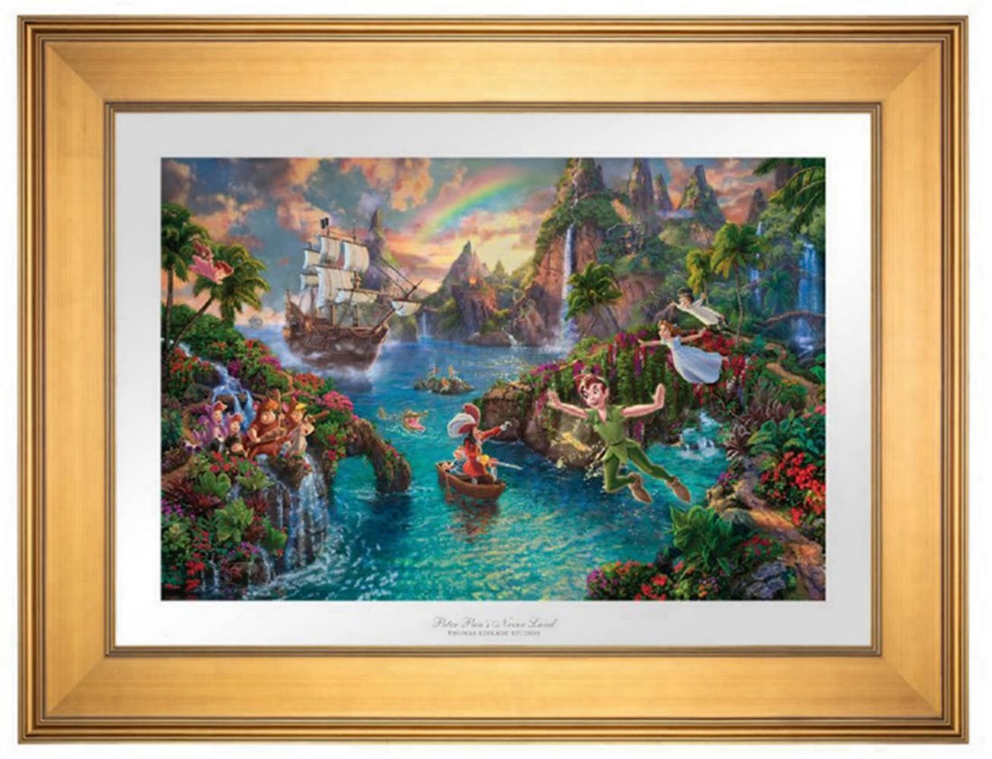 Thomas Kinkade 'Peter Pan'S Never Land' Signed & Numbered Lithograph, 2016 (1 of 1)