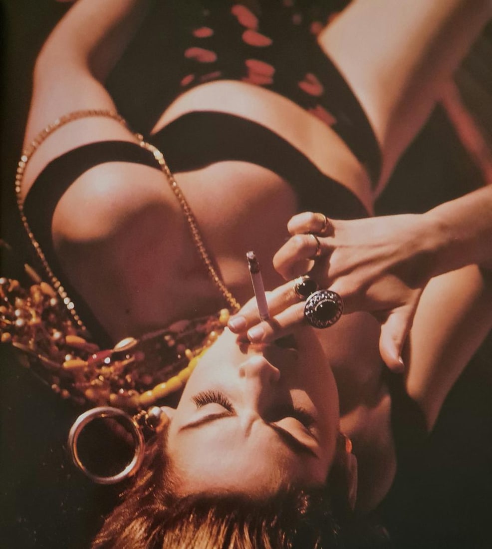 Michel Compte, Cindy Crawford at 25, 1991: Photographer: Michel Comte (born 19 February 1954) is a Swiss artist, filmmaker, fashion and portrait photographer. Subject/Title: Frida Kahlo Date Of Negative: 1991 Type Of Print: Sheet Fed Photograv