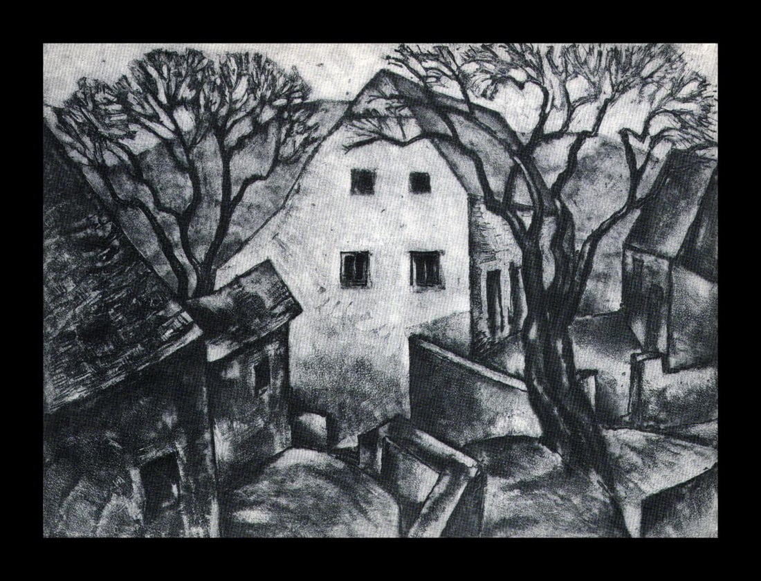 Albert Heckman, The Side Street, 1939: Artist: Albert Heckman Title: The Side Street Date Of Negative: 1939 Type Of Print: Vintage Photogravure/Lithograph, Printed from the original plate Date Of Print: 1939 (82 years old print) Paper: Med