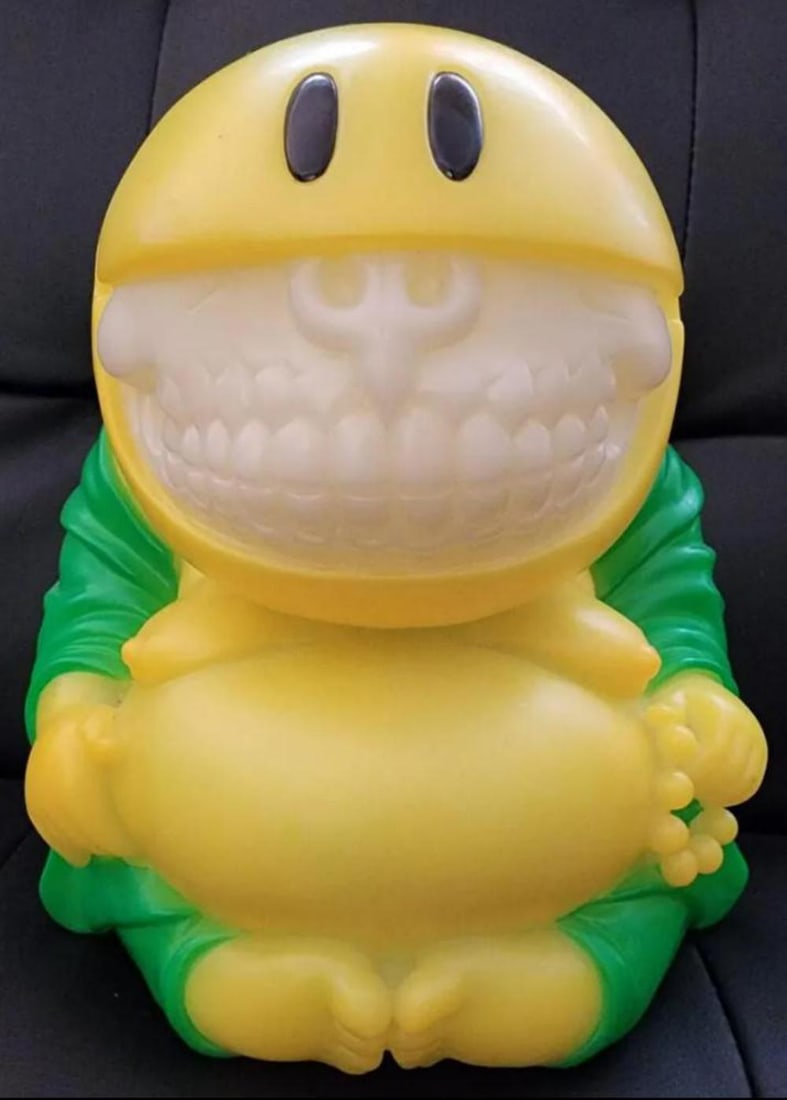 Ron English, 'Mad Happy Grin Green' Statue (1 of 3)