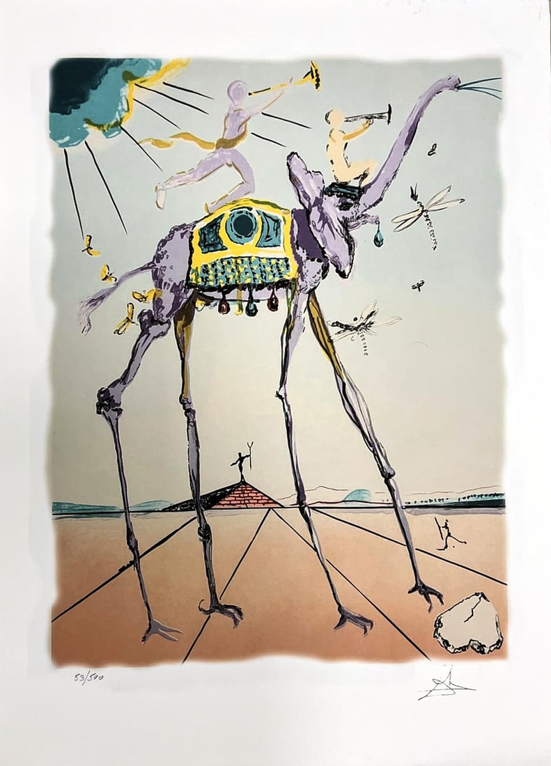 Salvador Dali (After), Space Elephant, Lithograph (1 of 1)