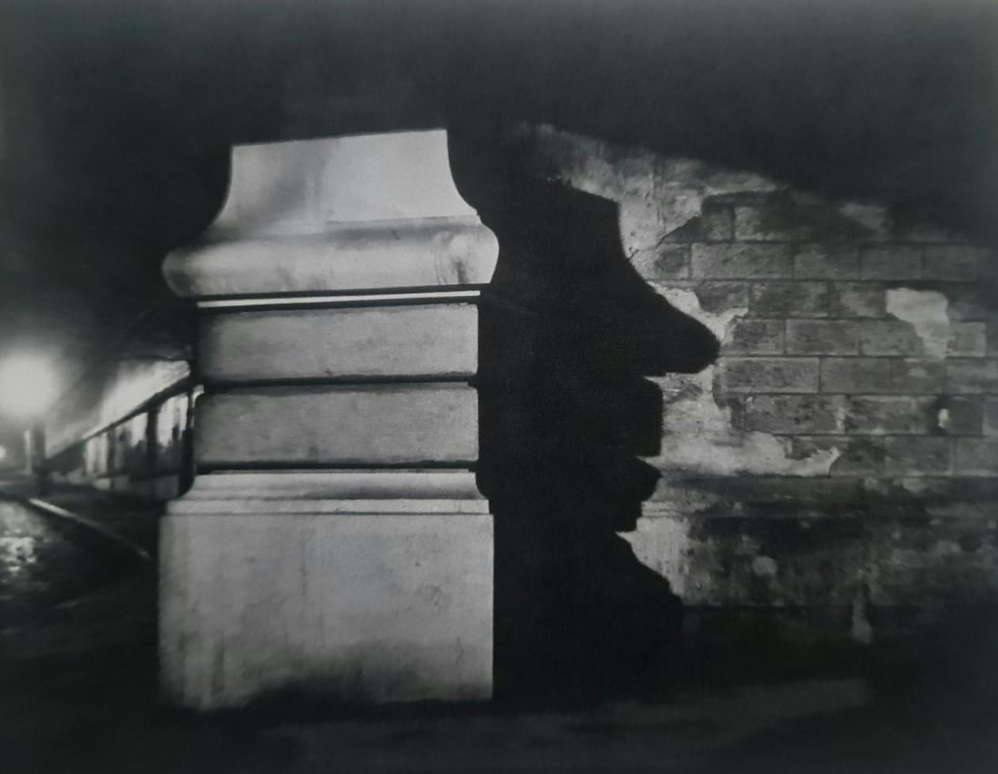 Brassai, Buttress of the Elevated, 1938: Photographer: Brassa? (pseudonym of Gyula Halász, 1899 – 1984) - historically important Hungarian photographer, sculptor and filmmaker who rose to fame in France. Title: Buttress of the Elevated Ty