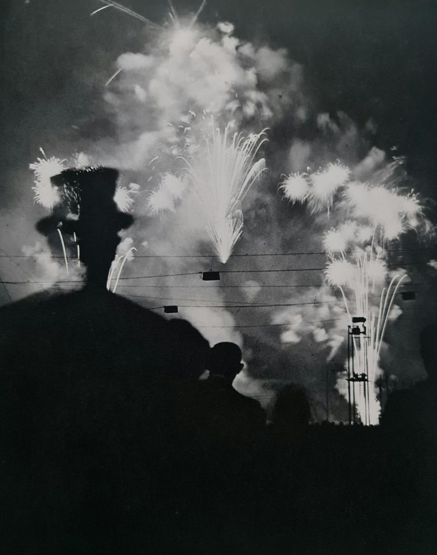 Brassai, Nuit De Longchamps, 1936: Photographer: Brassa? (pseudonym of Gyula Halász, 1899 – 1984) - historically important Hungarian photographer, sculptor and filmmaker who rose to fame in France. Title: Nuit De Longchamps, 1936 Ty