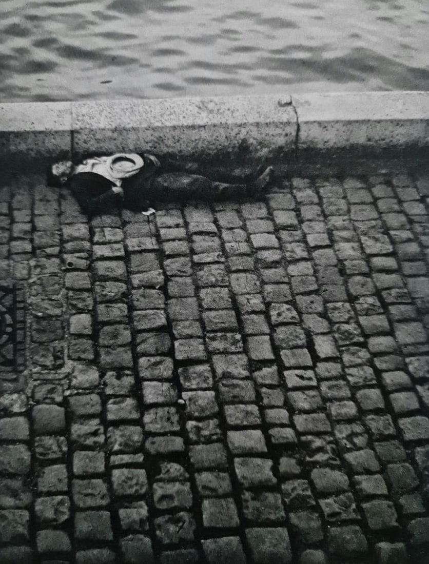 Brassai, Along the Seine, 1932: Photographer: Brassa? (pseudonym of Gyula Halász, 1899 – 1984) - historically important Hungarian photographer, sculptor and filmmaker who rose to fame in France. Title: Along the Seine Type Of Pri
