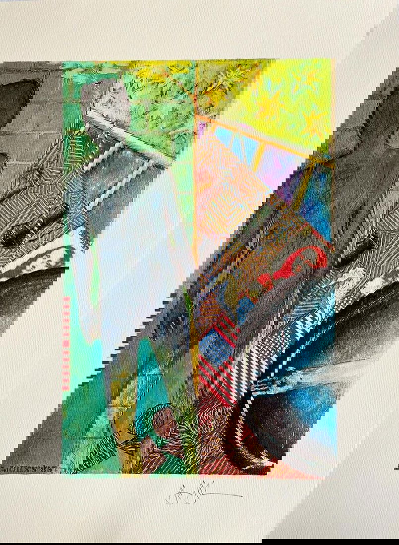 JASPER JOHNS 'SUMMER' 1978, LIMITED EDITION LITHOGRAPH (1 of 2)