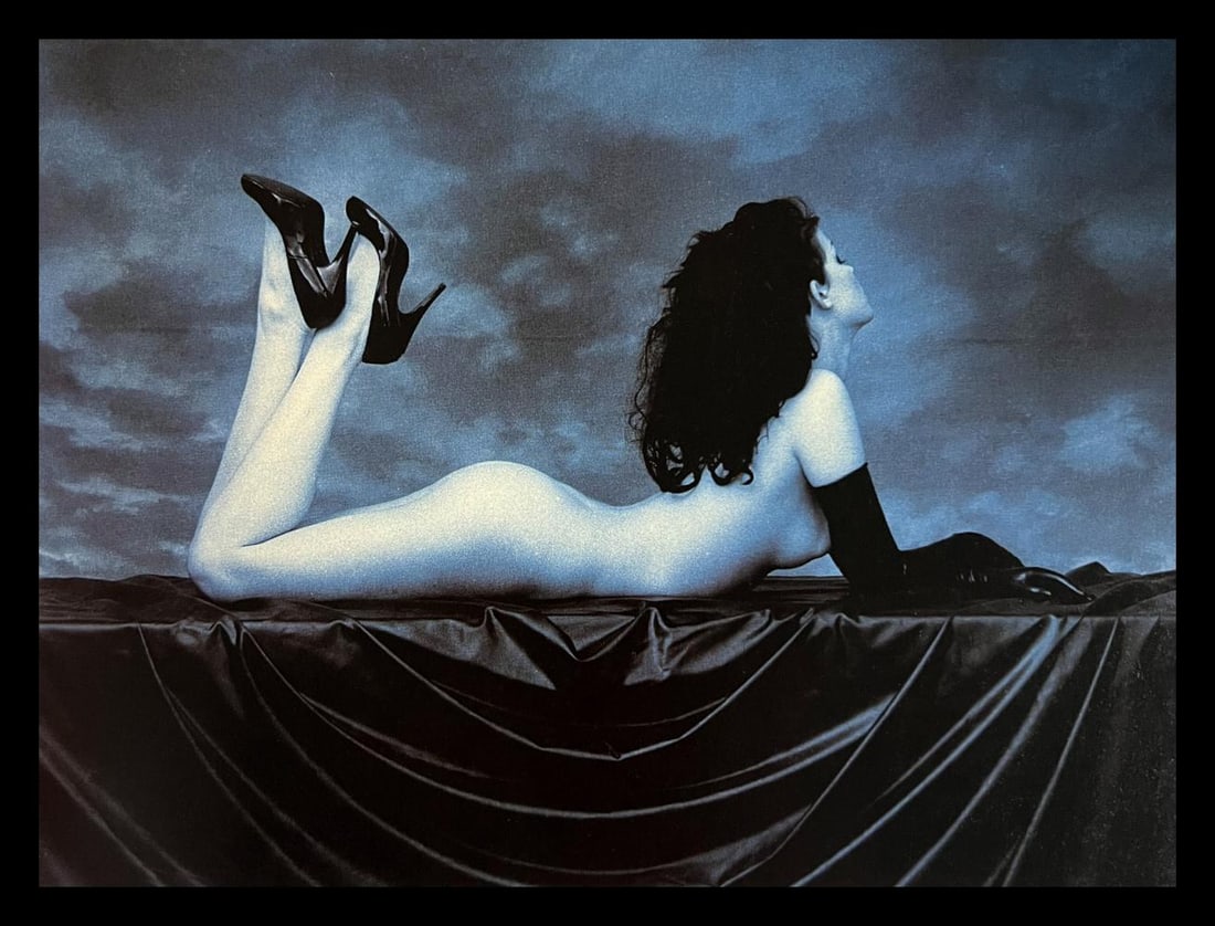 Bob Carlos Clarke, Blue Nude, 1980's: Photographer: Robert "Bob" Carlos Clarke (1950 – 2006) was a prolific photographer who in his short life had a strong impact upon and influenced the development of photography from the late 20th Cen
