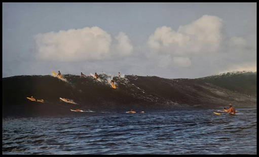 Leroy Grannis, Waimea Bay, 1972: Photographer: LeRoy Grannis (1917-2011) captured the early surf lifestyle of Southern California unlike any other of his generation. Subject/Title: Waimea Bay Date Of Negative: 1972 Type Of Print: