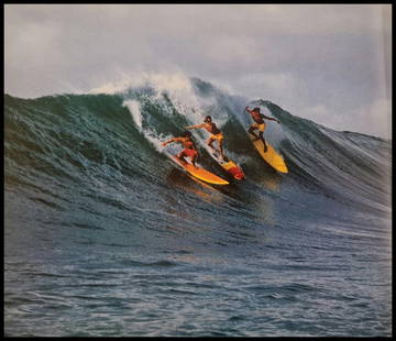 Leroy Grannis, Waimea Bay, circa 1972: Photographer: LeRoy Grannis (1917-2011) captured the early surf lifestyle of Southern California unlike any other of his generation. Subject/Title: Waimea Bay Date Of Negative: circa 1972 Type Of Prin