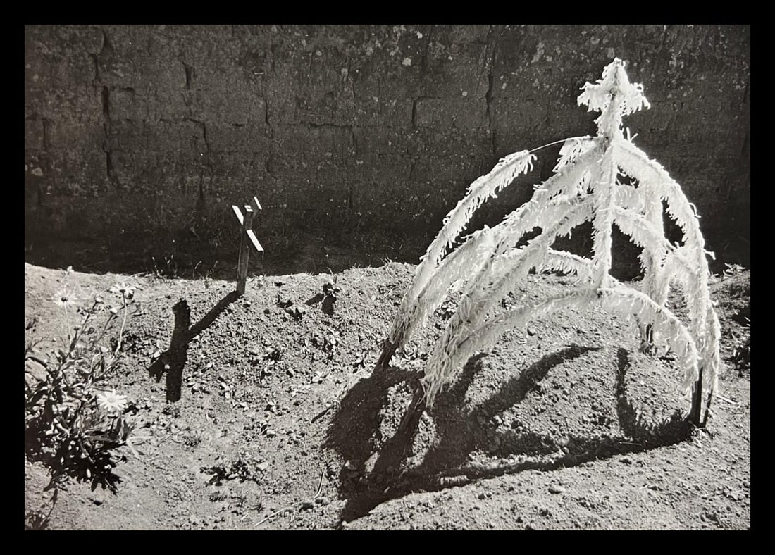 Manuel Alvarez, Recent Grave, 1939: Photographer: Manuel Alvarez Bravo - (1902-2002) was a Mexican artistic photographer and one of the most important figures in 20th century Latin American photography. He was born and raised in Mexico 