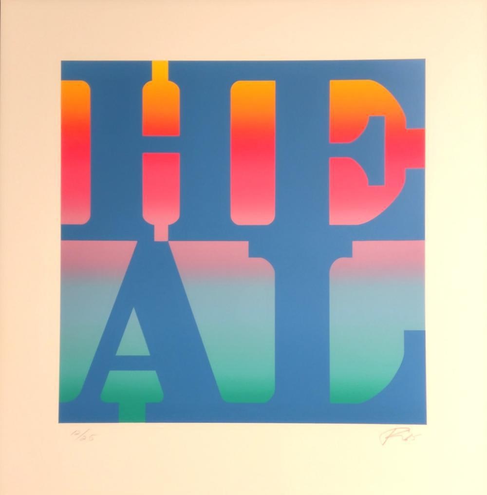 Robert Indiana, Heal - 2015, Signed & numbered - ed. 25, Silkscreen (1 of 6)