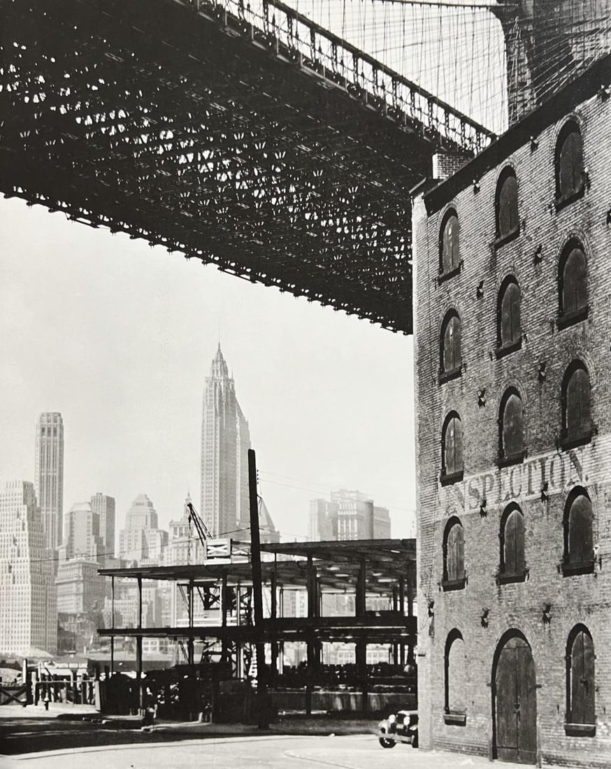 Berenice Abbott, Brooklyn Bridge, Water And New Dock Streets, 1930s (1 of 1)