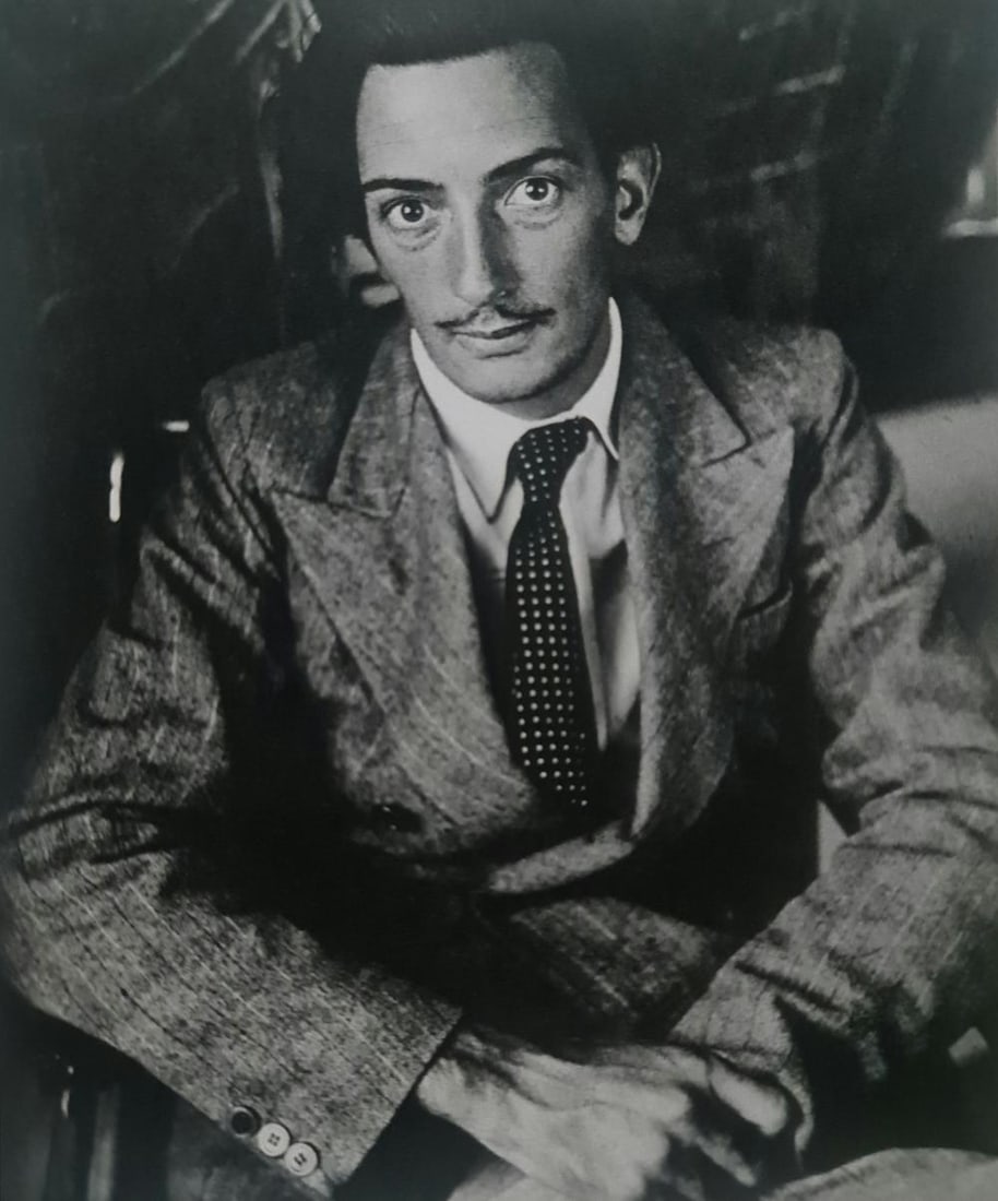 Brassai, Salvador Dali, 1933: Photographer: Brassai (pseudonym of Gyula Halász, 1899 – 1984) - historically important Hungarian photographer, sculptor and filmmaker who rose to fame in France. Title: Salvador Dali Type Of Print