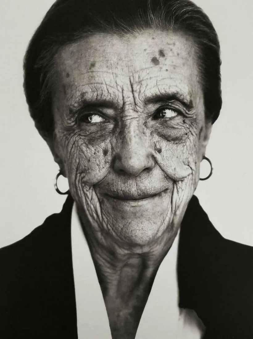 Herb Ritts, LOUISE BOURGEOIS, 1991: Photographer: Herbert "Herb" Ritts (American, 1952 - 2002) - renowned fashion, art and celebrity photographer. Title: LOUISE BOURGEOIS Date Of Negative: 1991 Type Of Print: Fine Duotone Photo Engravin