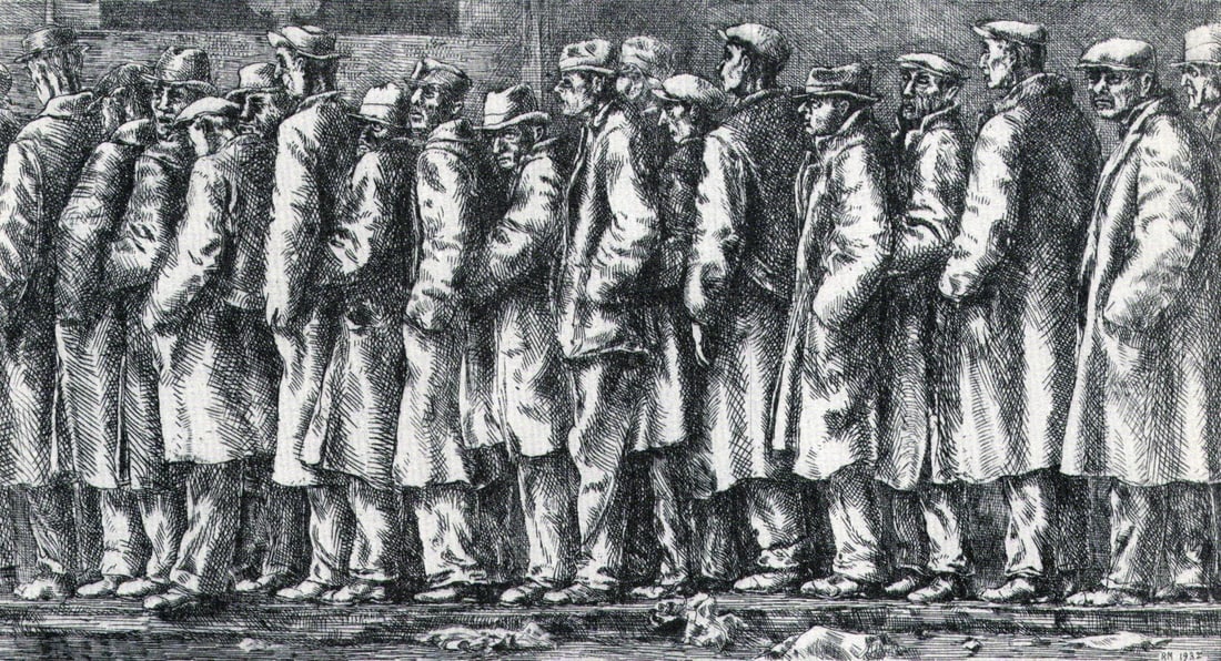 Reginald Marsh, Bread Line,1932 (1 of 1)