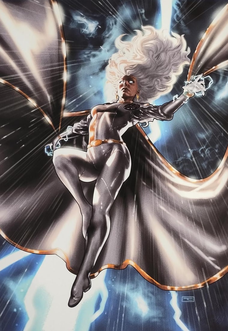 TAURIN CLARKE, STORM, MARVEL COMICS FINE ART PRINT (1 of 3)