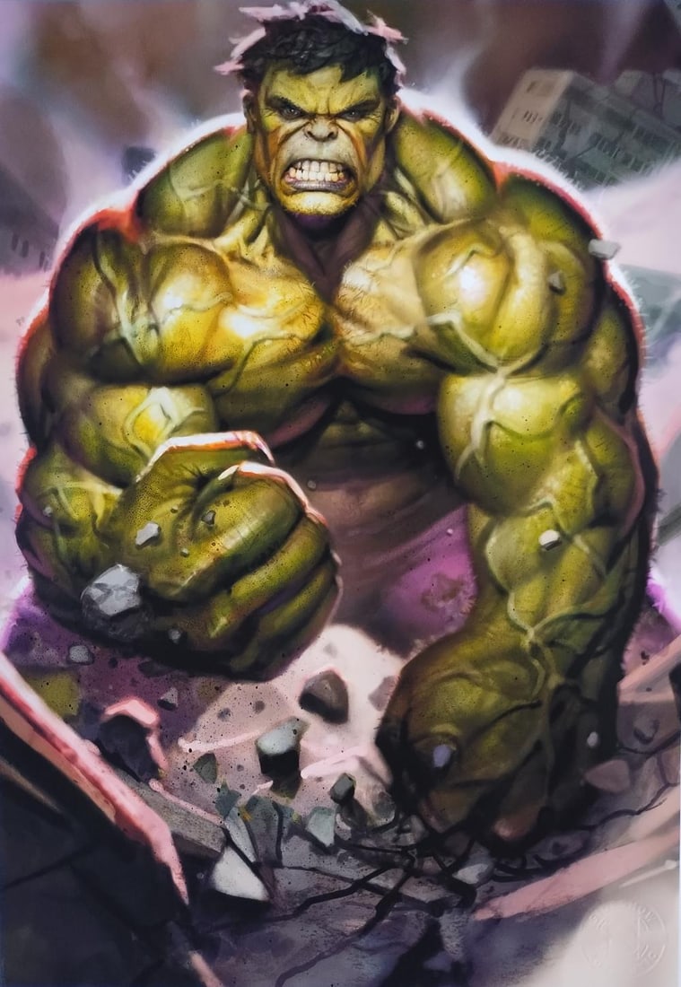 RYAN BROWN, THE INCREDIBLE HULK, MARVEL COMICS FINE ART PRINT (1 of 3)