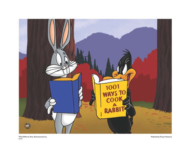 WARNER BROS, LOONEY TUNES, BUGS BUNNY & DAFFY DUCK, "1001 WAYS TO COOK A RABBIT" (1 of 1)