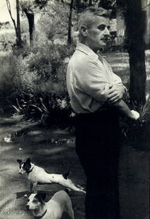 Henri Cartier Bresson, 1947 William Faulkner in Garden: Item Details Description Photographer: Henri Cartier-Bresson (French 1908 - 2004) - Internationally renowned photographic artist - widely considered the "father" of modern photojournalism. Subject/Tit