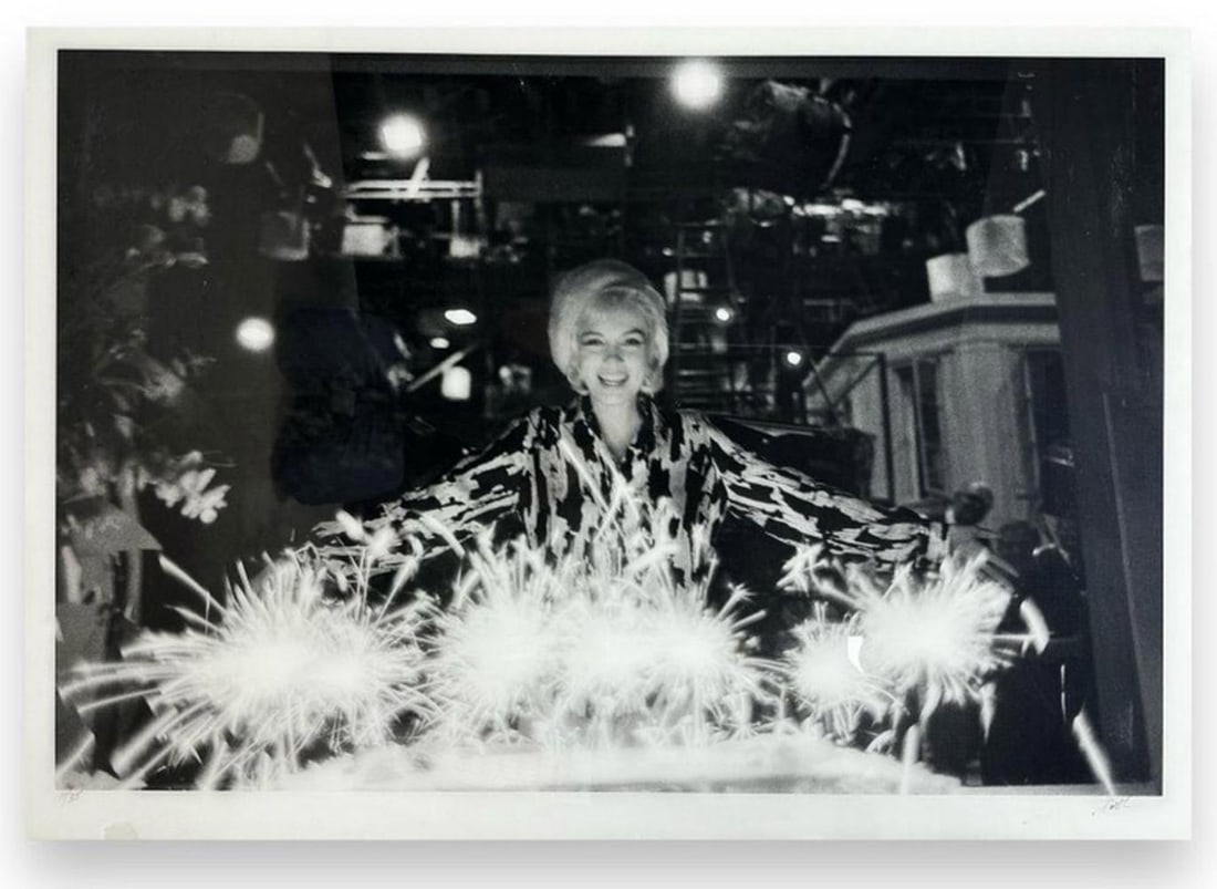 Lawrence Schiller 'Marilyn Monroe Birthday Cake 1962' signed & numbered 1962 (1 of 5)