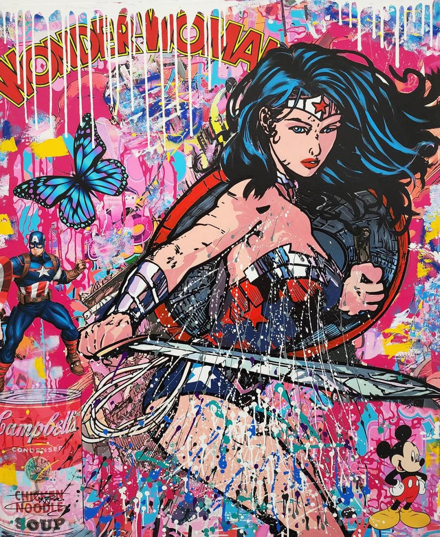 JOZZA 'BELIEVE I CAN FLY - 2023' ORIGINAL ACRYLIC ON CANVAS, 48X40 (1 of 4)