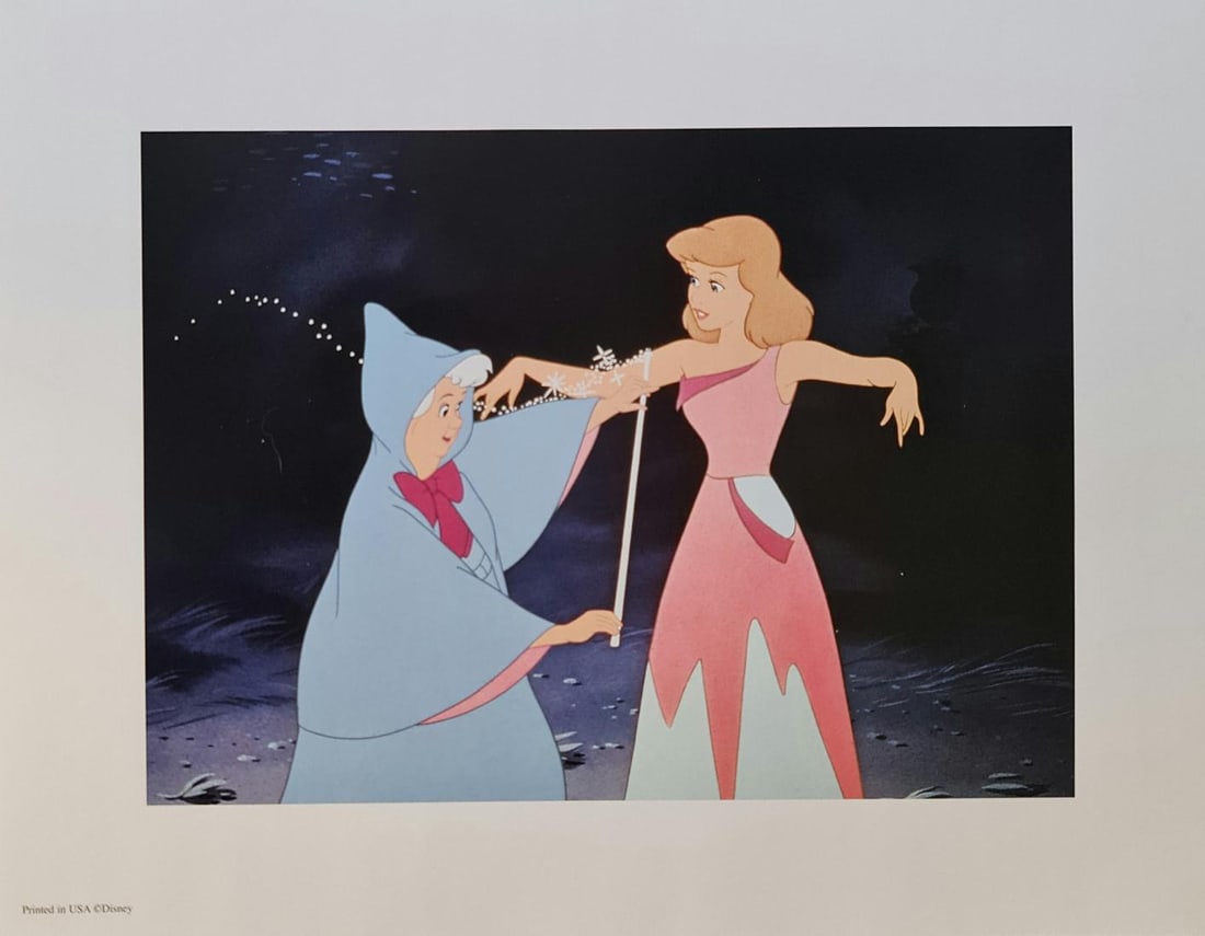 Disney's, Cinderella, 'Fairy God Mother saves the night', Limited Lithograph (1 of 2)