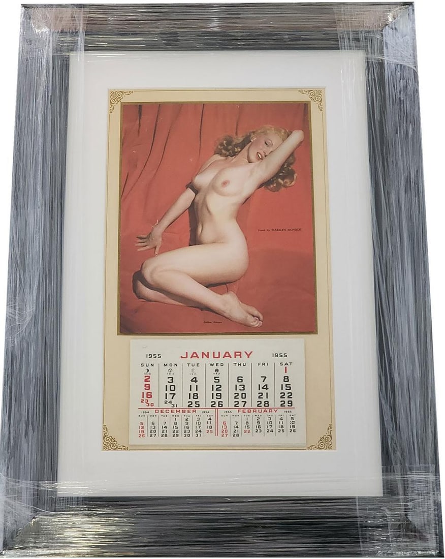 ORIGINAL MARILYN MONROE CALENDAR "GOLDEN DREAMS", 1955 (1 of 2)
