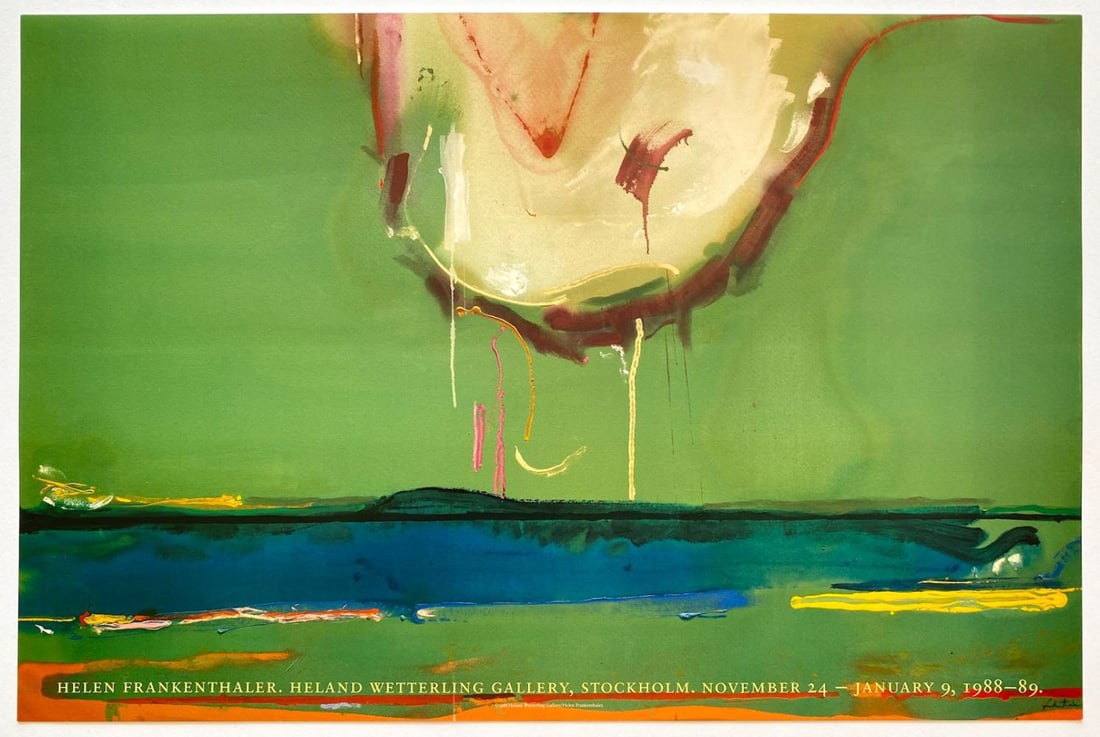 HELEN FRANKENTHALER, 1988 - ORIGINAL EXHIBITION POSTER (1 of 1)