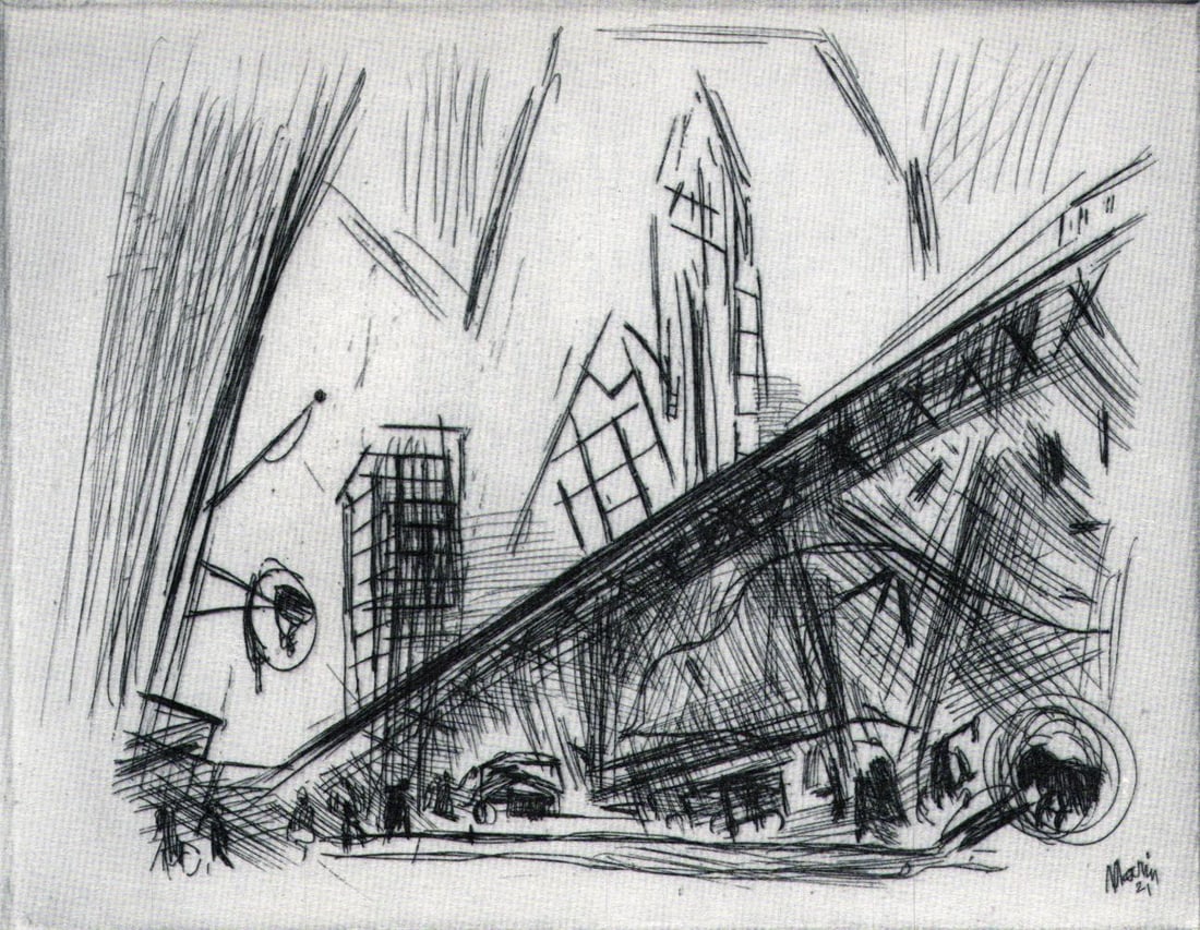 JOHN MARIN, DOWNTOWN NEW YORK, 1923 (1 of 1)