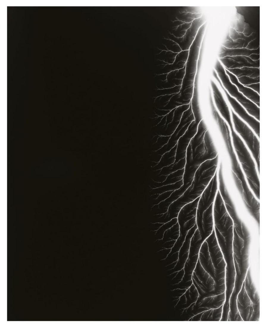 Hiroshi Sugimoto, Lightning Fields-201, 2009: Description Photographer: Hiroshi Sugimoto is a contemporary Japanese photographer whose esoteric practice explores memory and time. Using the intrinsic quality of long exposure photography, the artis
