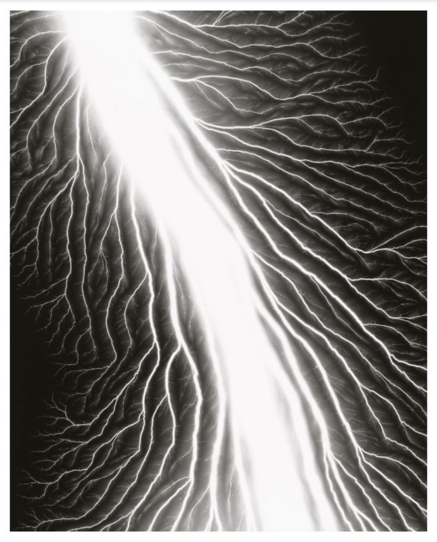 Hiroshi Sugimoto, Lightning Fields-234, 2009: Description Photographer: Hiroshi Sugimoto is a contemporary Japanese photographer whose esoteric practice explores memory and time. Using the intrinsic quality of long exposure photography, the artis