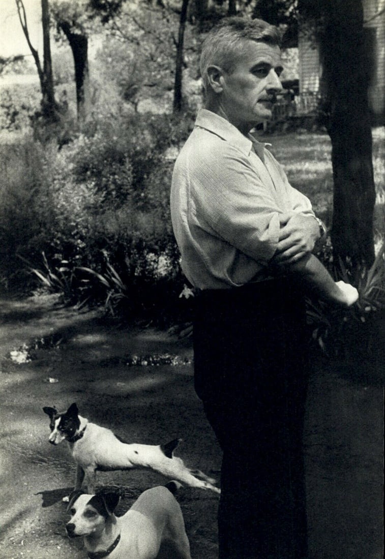 Henri Cartier Bresson, 1947 William Faulkner in Garden (1 of 1)