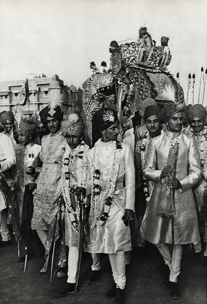 Henri Cartier Bresson, 1948 Jaipur Indian Elephant Maharaja Wedding (1 of 1)