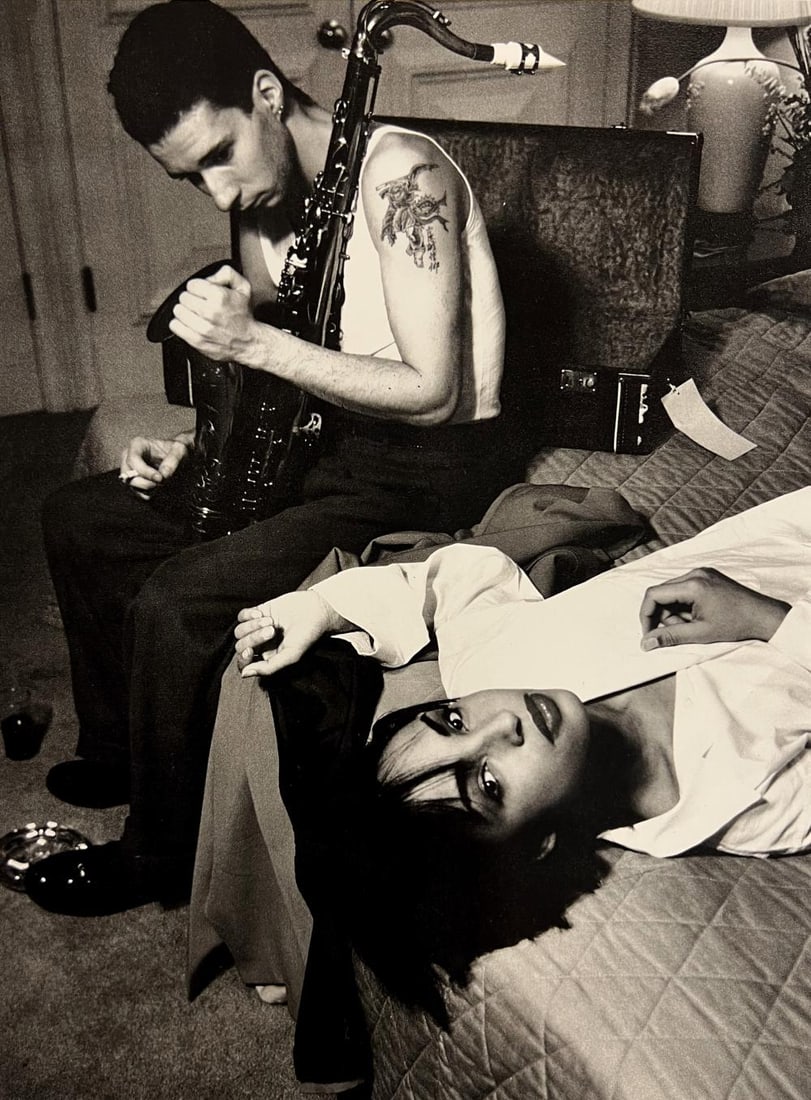 HELMUT NEWTON, THE SINGER SADE, BEVERLY HILLS, 1985: Photographer: Helmut Newton (Germany, 1920 - 2004) - best known for his erotically charged highly stylized images, Helmut Newton was one of the most influential fashion photographers of all time. Titl