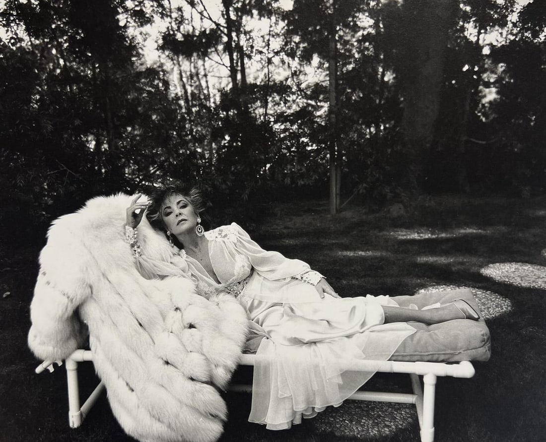 Helmut Newton, Elizabeth Taylor, Los Angeles, 1985: Photographer: Helmut Newton (Germany, 1920 - 2004) - best known for his erotically charged highly stylized images, Helmut Newton was one of the most influential fashion photographers of all time. Titl