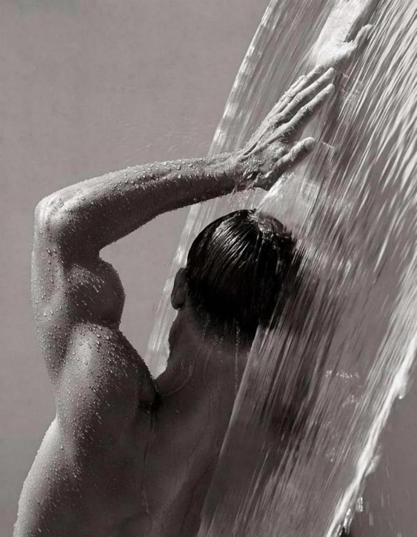 Herb Ritts, Waterfall Iv, Hollywood, 1988: Photographer: Herbert "Herb" Ritts (American, 1952 - 2002) - renowned fashion, art and celebrity photographer. Title: Waterfall IV, Hollywood Date Of Negative: 1988 Type Of Print: Fine Duotone Photo E