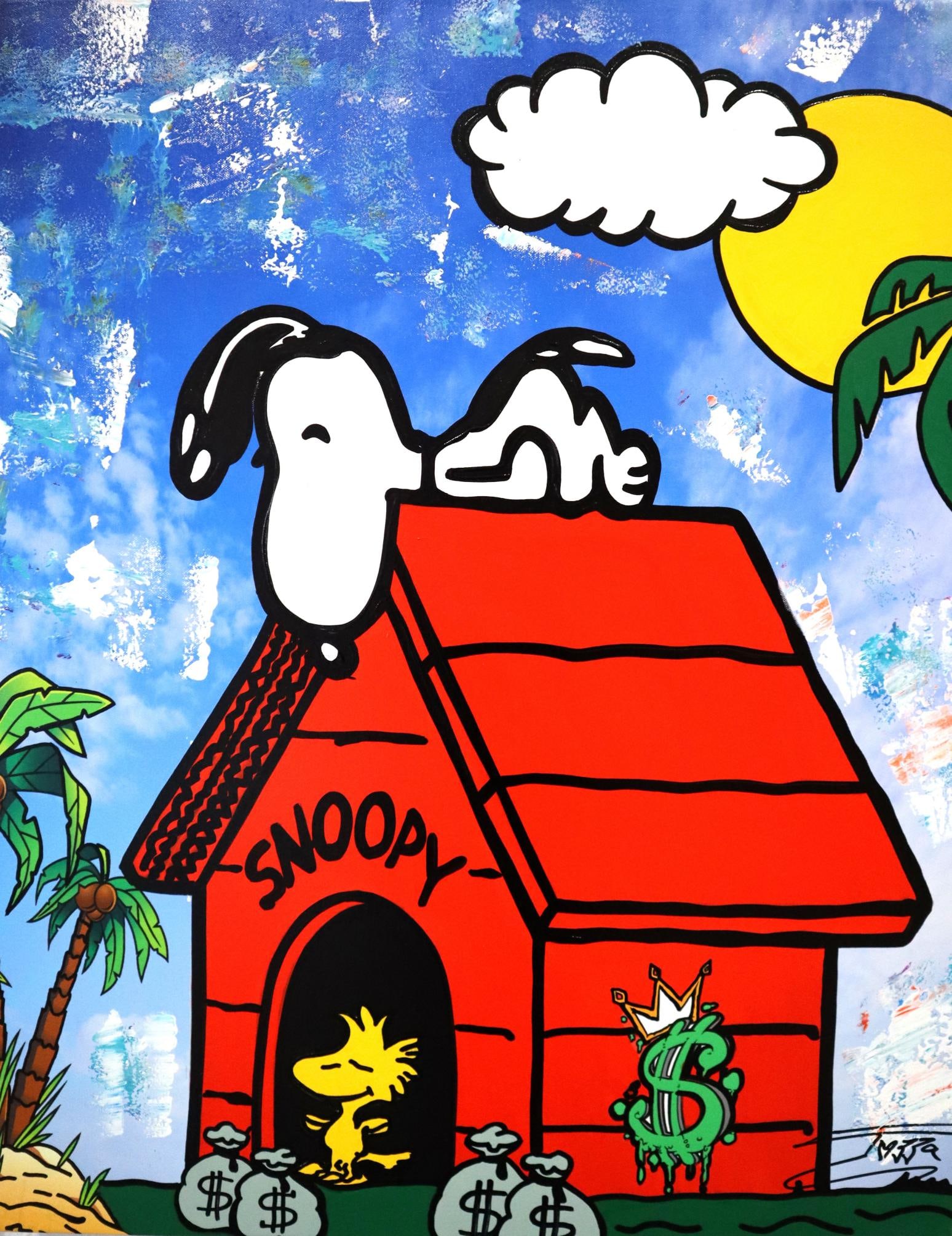 JOZZA 'Snoopy House No 2" - 2024' ORIGINAL ACRYLIC ON CANVAS, 30X24 (1 of 3)