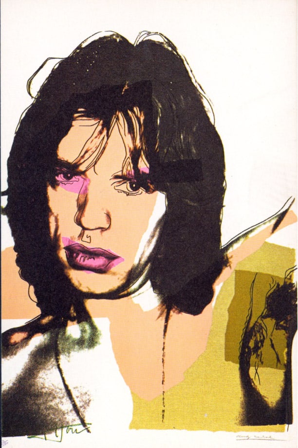 Andy Warhol, 'Mick Jagger FSII.141', Framed Announcement-card, 1975 (1 of 2)